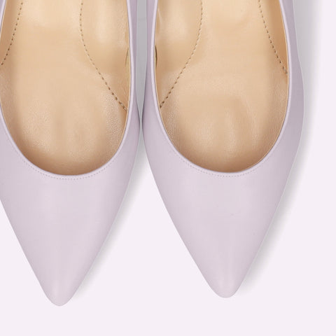 30%OFF：iCoN COLORS：ポインテッドトゥ スムース パンプス（C57173）ラベンダー/mamian（マミアン）