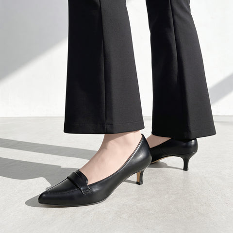 予約：2026SSBI：ローファースタイル パンプス（5725）ブラック/mamian（マミアン）