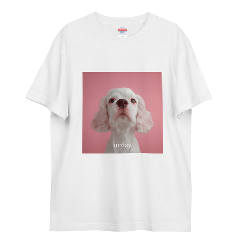 urday【Animal／White Dog／P】フォトTシャツ（9407684）ホワイト/urday（マミアン）