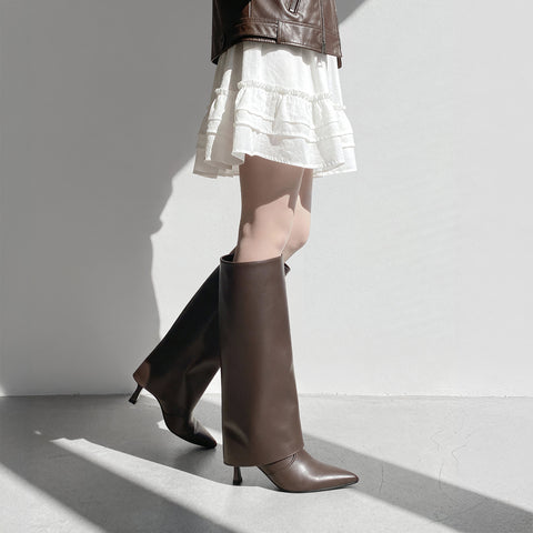 Out of Stock Last One 27% OFF: 2022AW: 8cm Heel Pointed Short Boots (m81006) Black